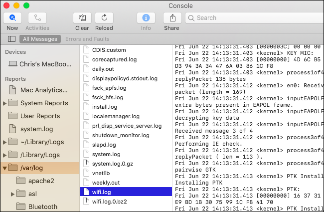 How To View Logs From Apps Console Mac